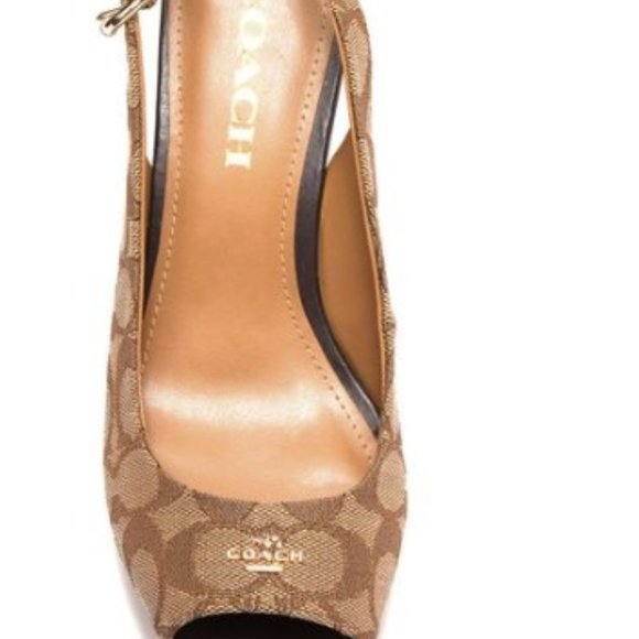 COACH Women's Ferry Signature Platform Wedge Sandal - Picture 9 of 9